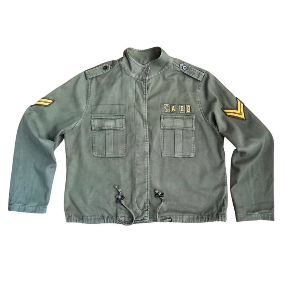 Rails Olive Military Style Women's Jacket – Utility Pockets, Size M
